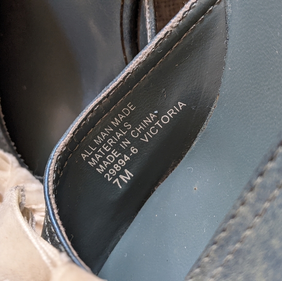 Blue Connie Kitten Wedges with Velvet Bow - Picture 5 of 6